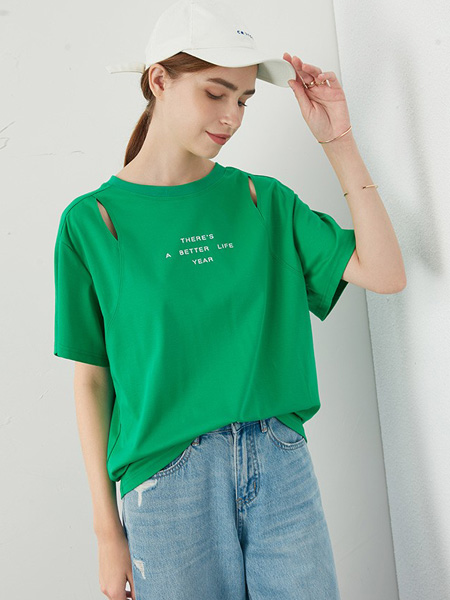 普普风女装品牌2022夏季潮流oversize个性T恤