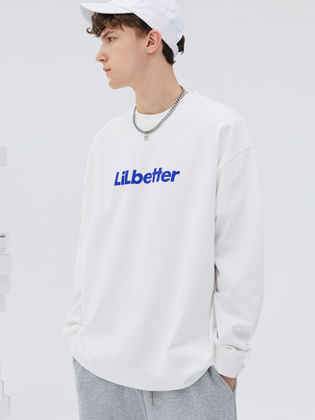 LilBetter男装品牌2022秋季亲肤贴身圆领卫衣