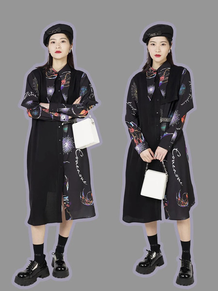 OUEAOE欧E女装品牌2022秋季个性时尚潮流百搭韩系套装