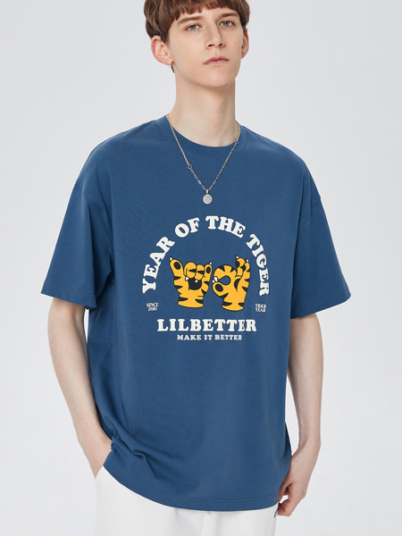 LilBetter男装品牌2022夏季透气弹力运动风T恤
