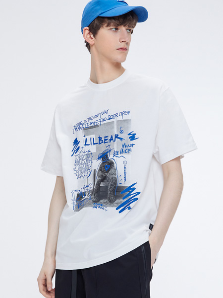 LilBetter男装品牌2022夏季欧美风复古字母T恤