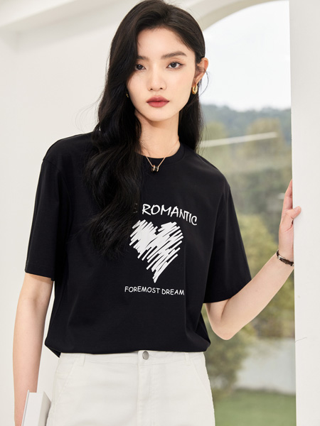 摩凡女装品牌2022夏季字母潮流个性T恤