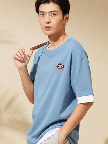 KIR男裝男裝品牌2022夏季圖案個性韓系舒適純棉短袖