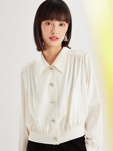 速品女装品牌2022秋季气质温柔淑女名媛设计感衬衫