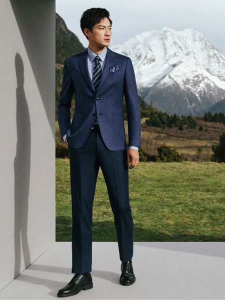 卡尔丹顿男装品牌2022秋季个性时尚商务风通勤风西装套装