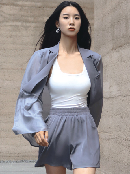 印象主题女装品牌2022夏季名媛俏皮慵懒风复古风气质款套装