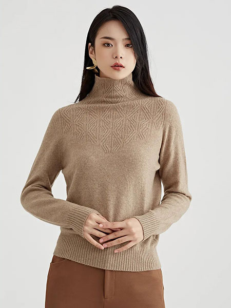 阿菁娜-A.JINGNA女装品牌2022秋冬韩版纯色毛衣