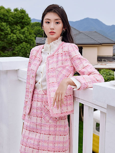 朗文斯汀女装品牌2022秋冬韩版小香风两件套