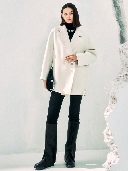 C'EST LILITH希·莉莉斯女装品牌2023秋冬白色气质款短款外套