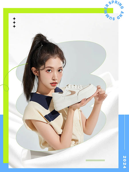 香香莉xiangxiangli鞋帽品牌2024春夏韩版系带休闲百搭女鞋
