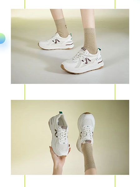 香香莉xiangxiangli鞋帽品牌2024春夏网面运动休闲小白鞋