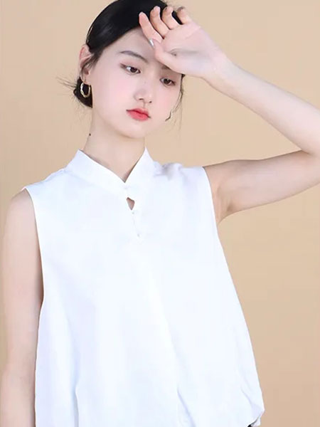 妲小姐Spoiled NyMph女装品牌2024夏季新中式国风立领盘扣无袖背心