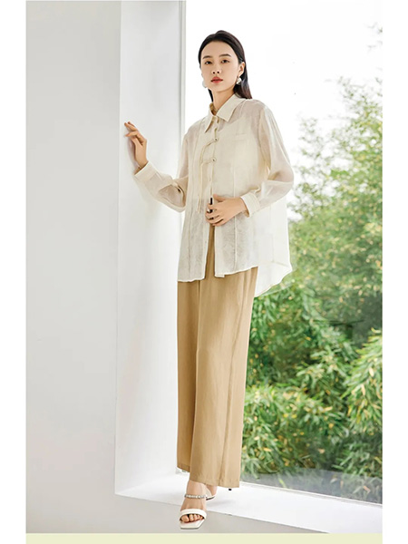 约布女装品牌2024夏季中国风流苏衬衫外套