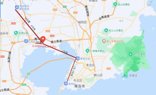 展館依託青島地鐵8號線,30分鐘輻射膠東國際機場,青島北站等重要交通